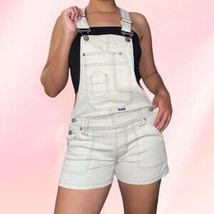 Vintage Stephen Hardy Squeeze cream denim overalls
